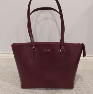 Kate Spade Burgundy Leather Tote